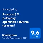 Prostorný 3 pokojový apartmán s dvěma terasami