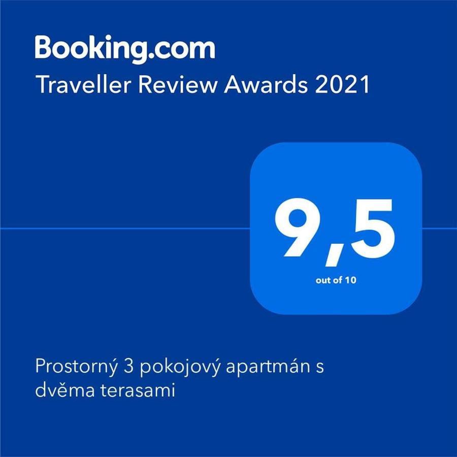 Prostorny 3 Pokojovy S Dvema Terasami Apartamento Praga